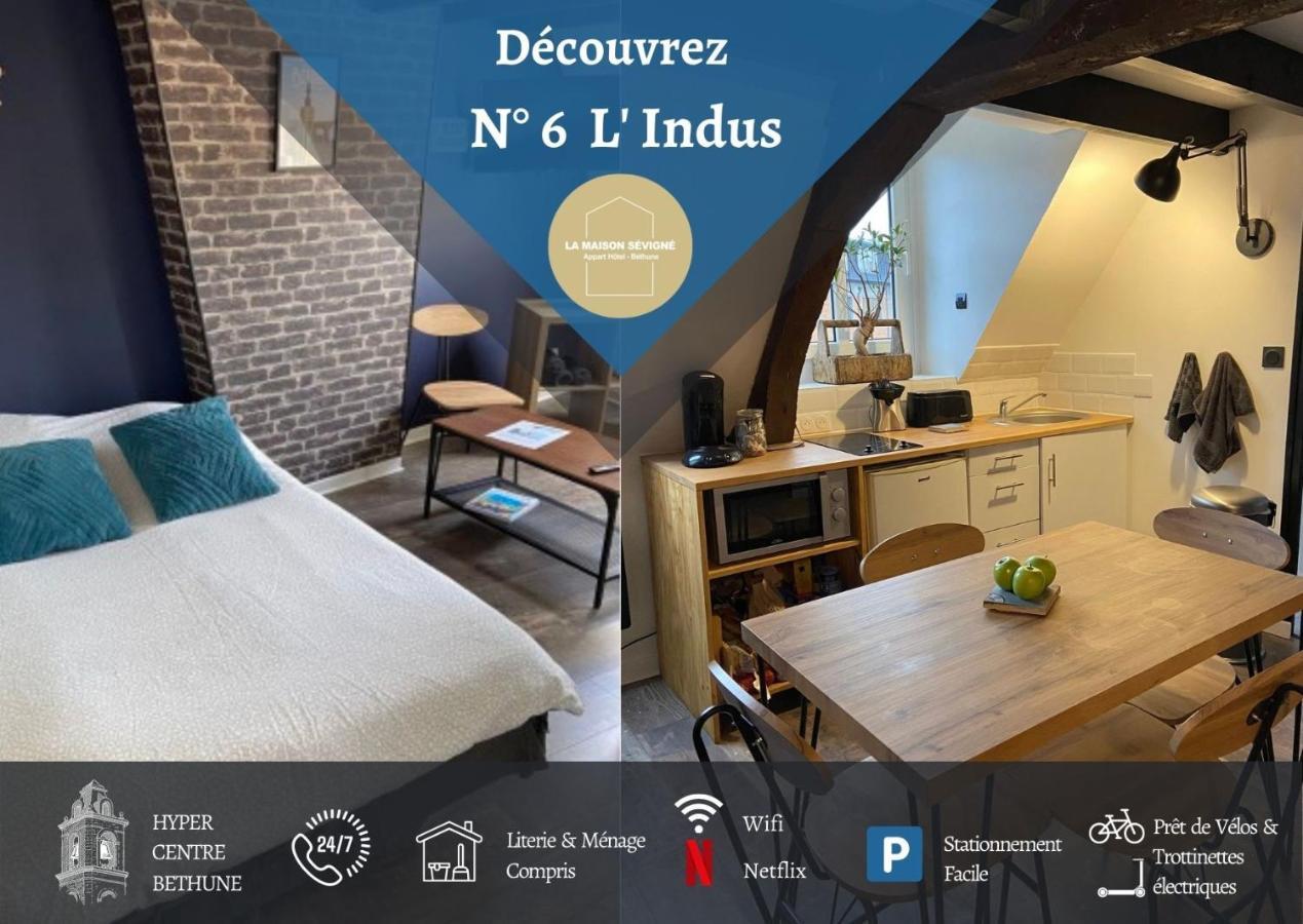 La Maison Sevigne - Appart Hotel - N°6 L'Indus Béthune Dış mekan fotoğraf